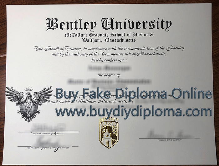 Bentley University Credentials