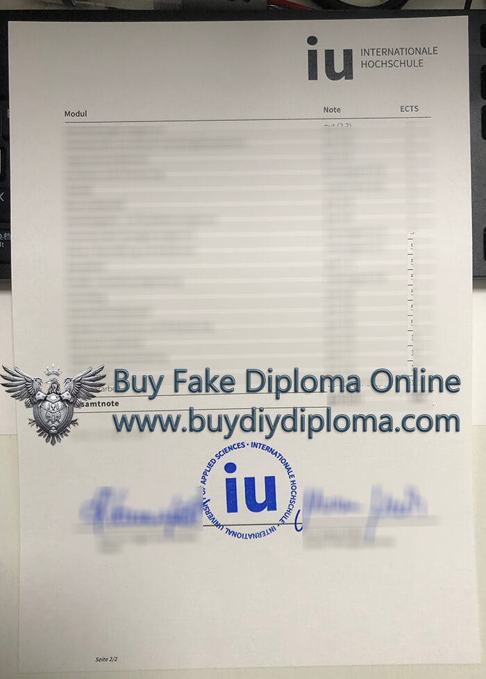 IU Internationale Hochschule Zeugnis IU Internationale Hochschule Zeugnis