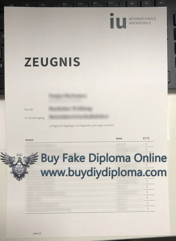 IU Internationale Hochschule Academic record IU Internationale Hochschule Academic record
