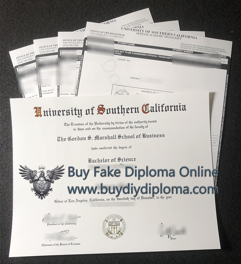 USC Credentials and Academic record