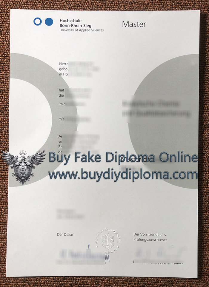 Hochschule Bonn-Rhein-Sieg Urkunde Hochschule Bonn-Rhein-Sieg Urkunde