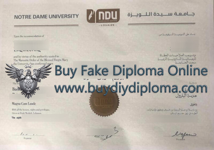 Notre Dame University–Louaize Credentials