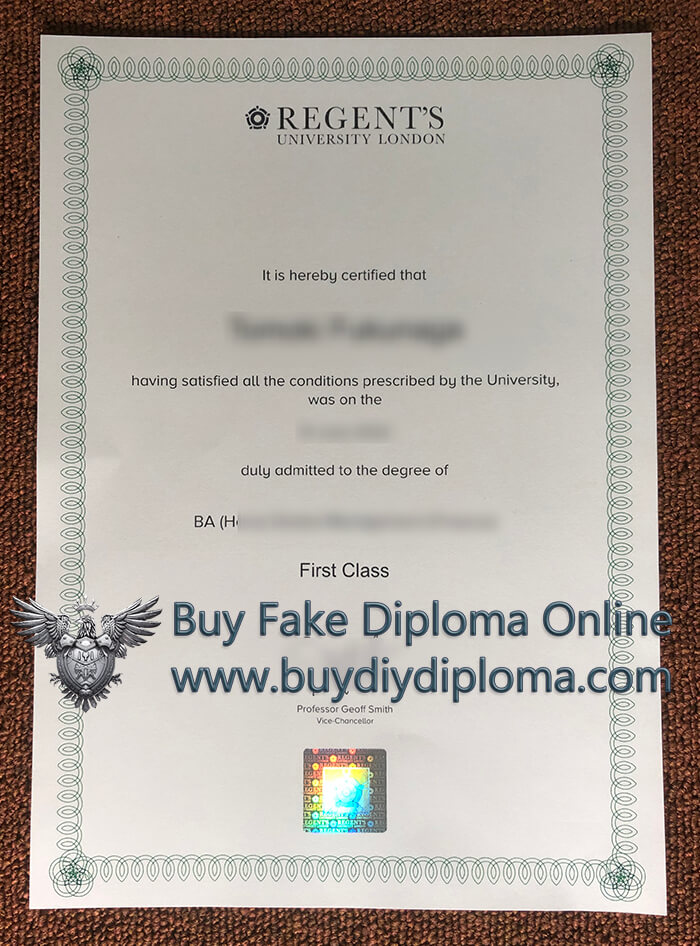 Regent’s University London Qualification