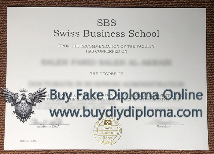 SBS Swiss Business School Credentials