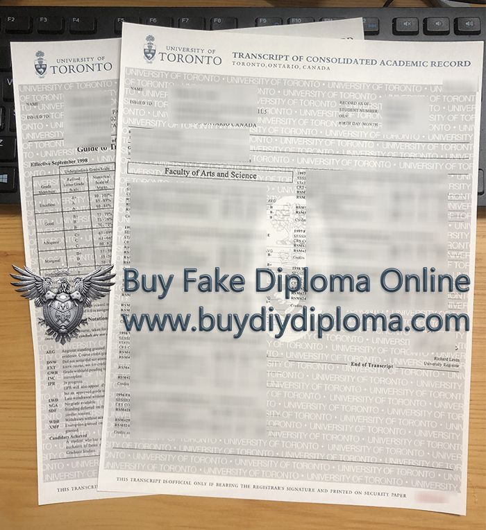 University of Toronto Academic record