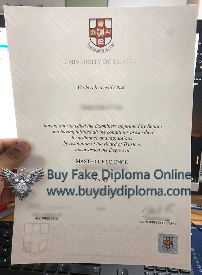 Watermark paper printing University of Bristol Qualification