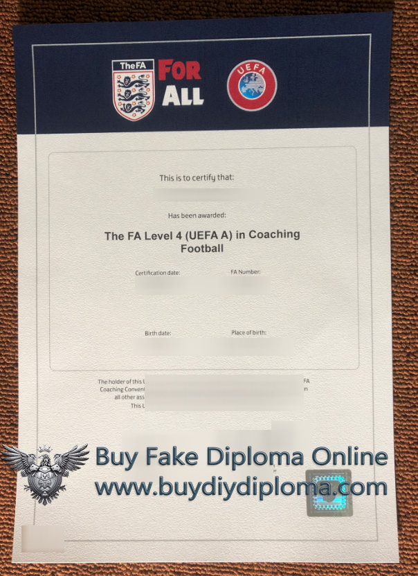 The FA Level 4 (UEFA A) Credentials