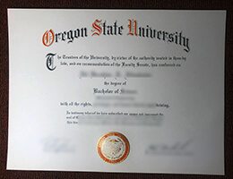Oregon State University (OSU) Credentials sample