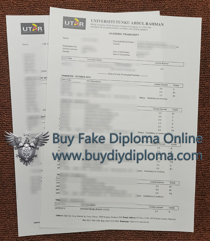 UTAR Academic record