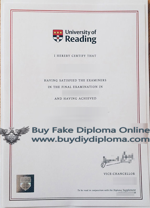 University of Reading Qualification Credentials