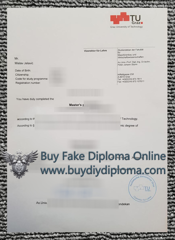 Graz University of Technology Credentials Graz University of Technology Credentials