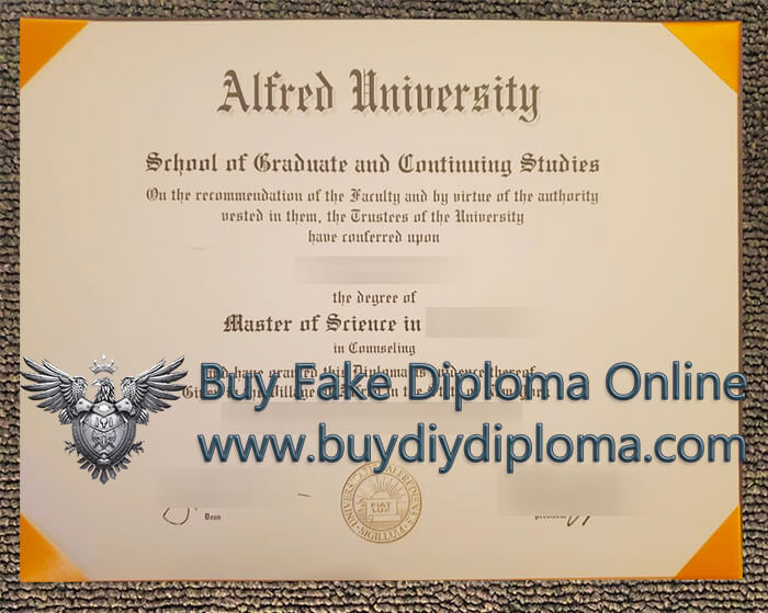Alfred University Credentials