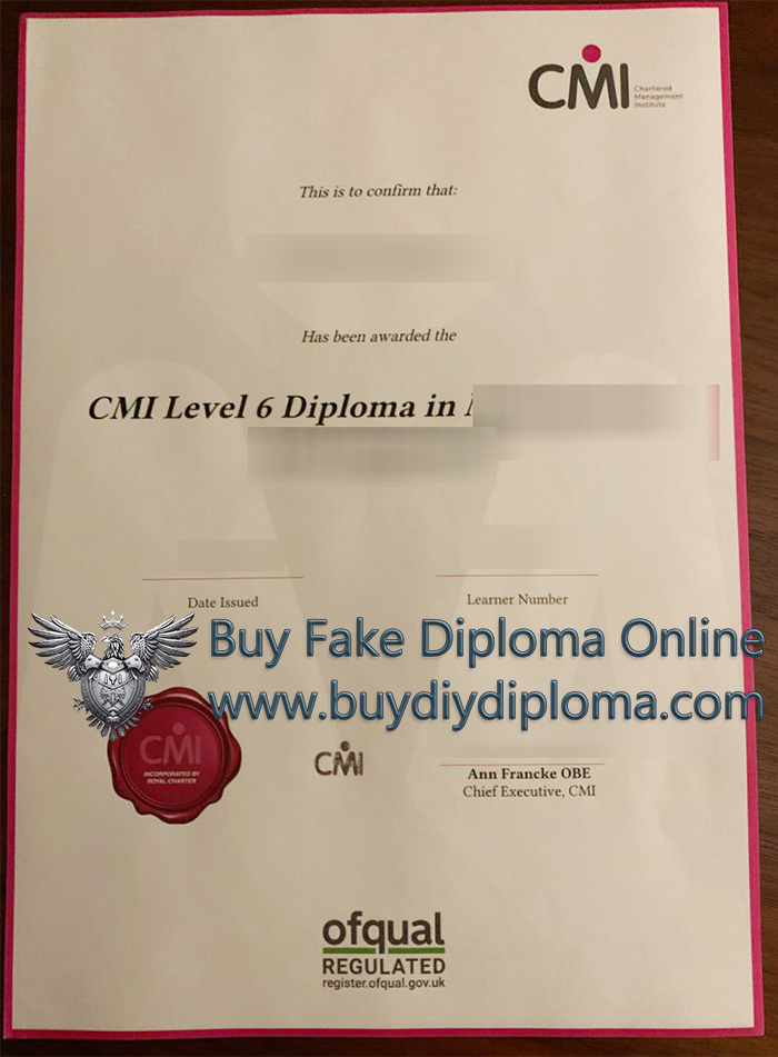 CMI Level 6 Credentials CMI Level 6 Credentials