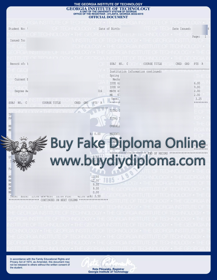 Georgia Tech Academic record