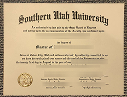 Southern Utah University Credentials