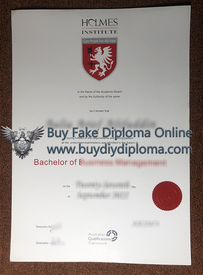 Holmes Institute Credentials