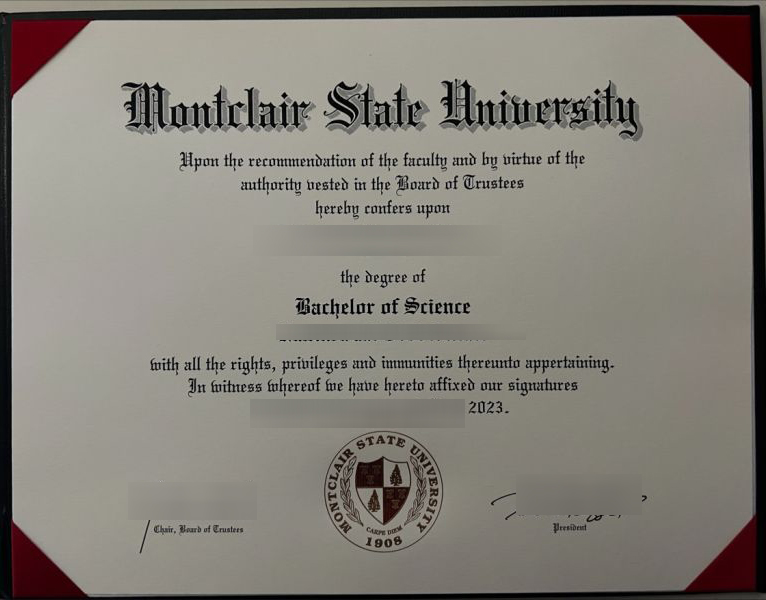 Montclair State University Credentials