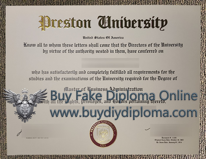 Preston University Qualification