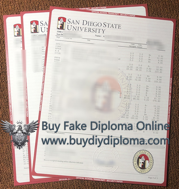 SDSU Academic record