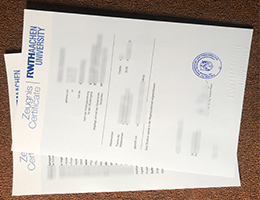 Rwth Aachen University Academic record sample