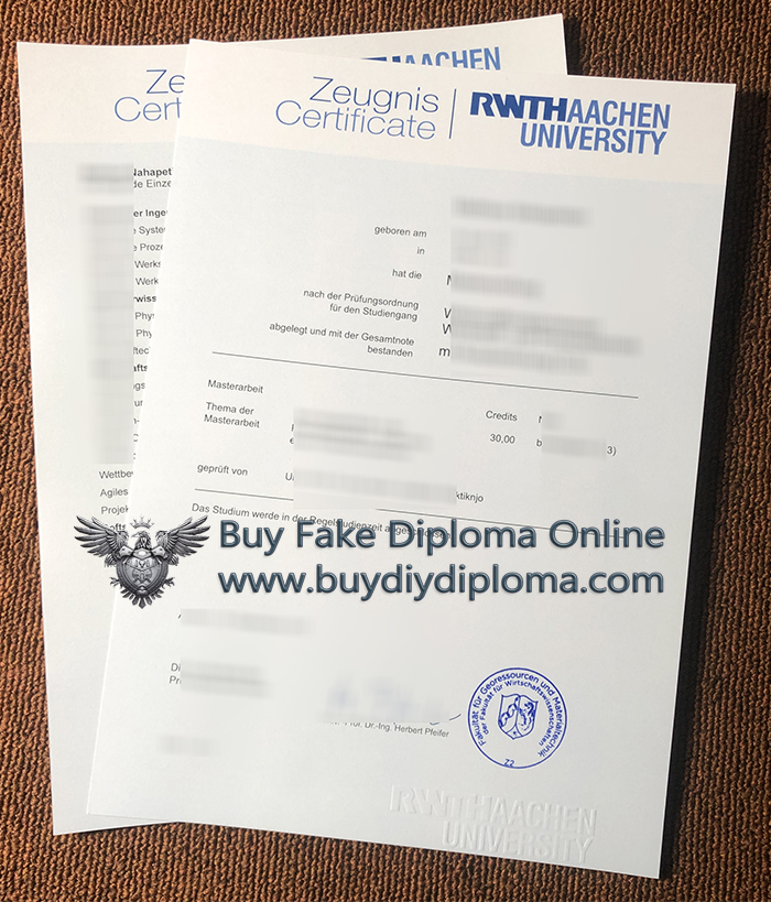 Rwth Aachen University Academic record