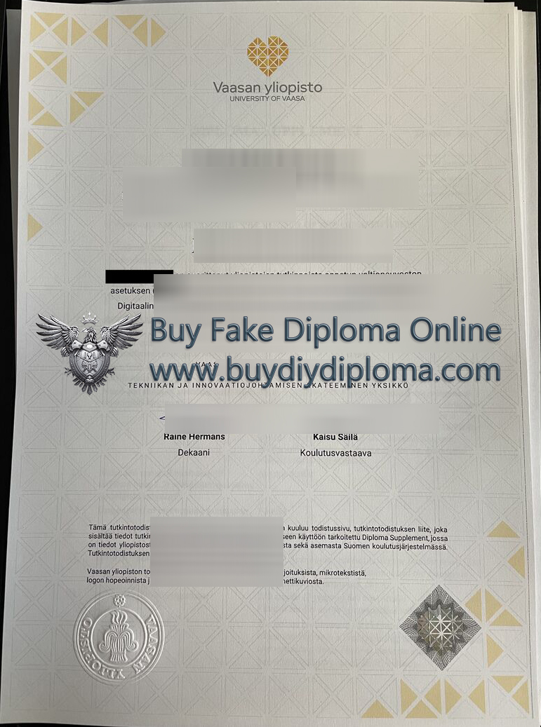 University of Vaasa Qualification Credentials