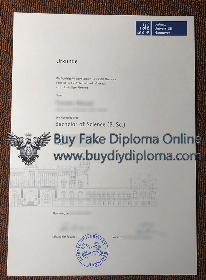 Leibniz Universität Hannover Urkunde Leibniz Universität Hannover Urkunde