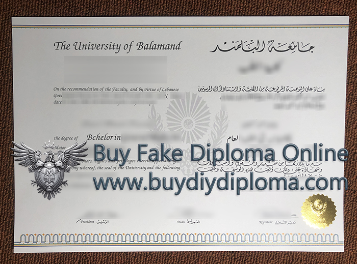 University of Balamand Credentials