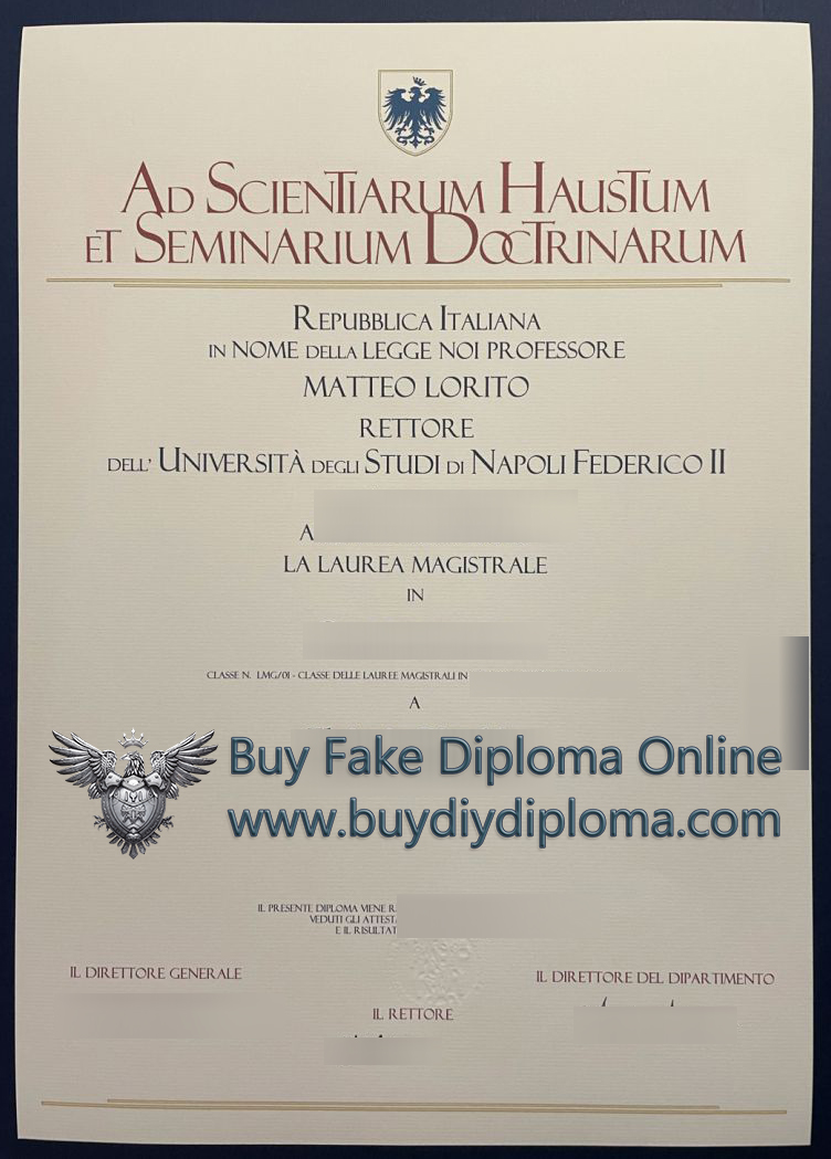 University of Naples Federico II Credentials