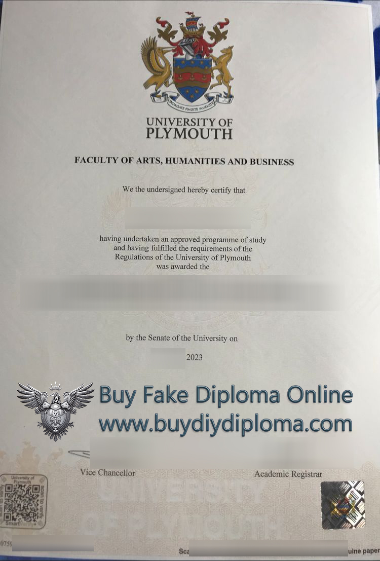 University of Plymouth Qualification Credentials