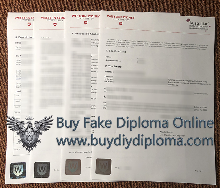 Western Sydney University Academic record