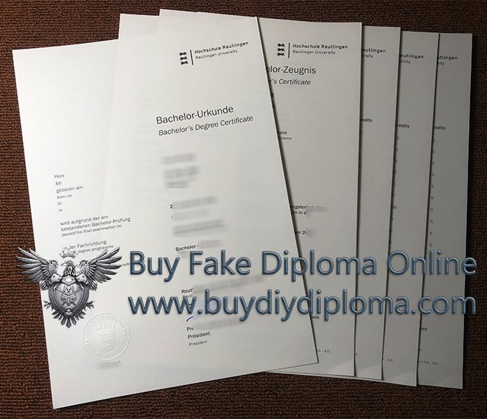 Hochschule Reutlingen Credentials with Academic record Hochschule Reutlingen Credentials with Academic record