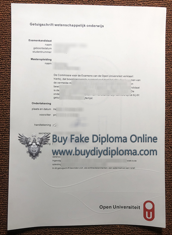 Open Universiteit Nederland Credentials