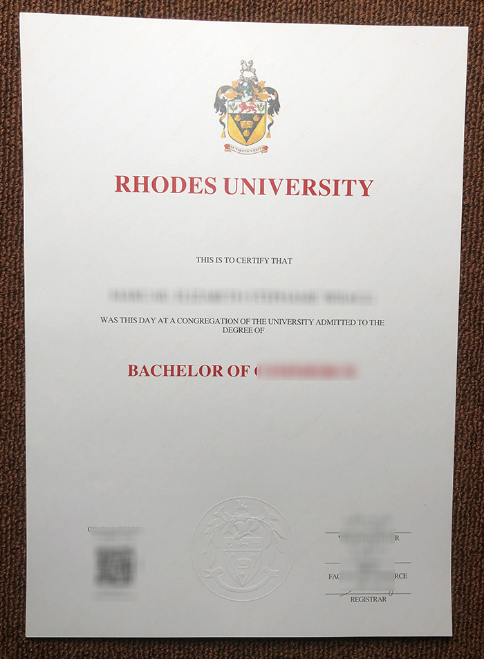Rhodes University Qualification