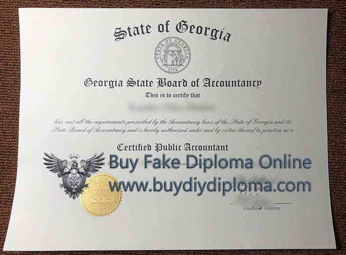 State of Georgia CPA Credentials