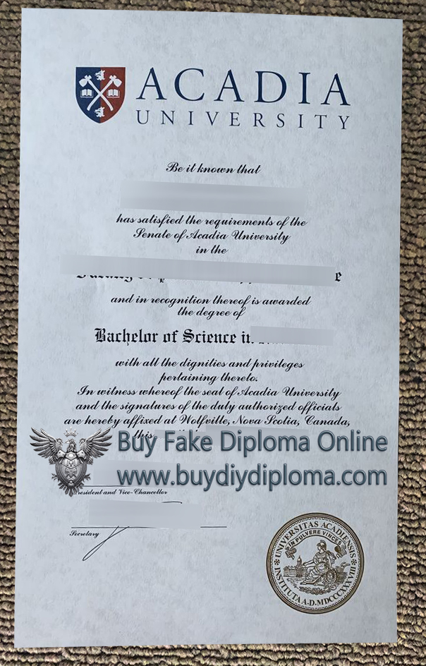 Acadia University Qualification