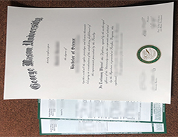 GMU Credentials and Academic record sample