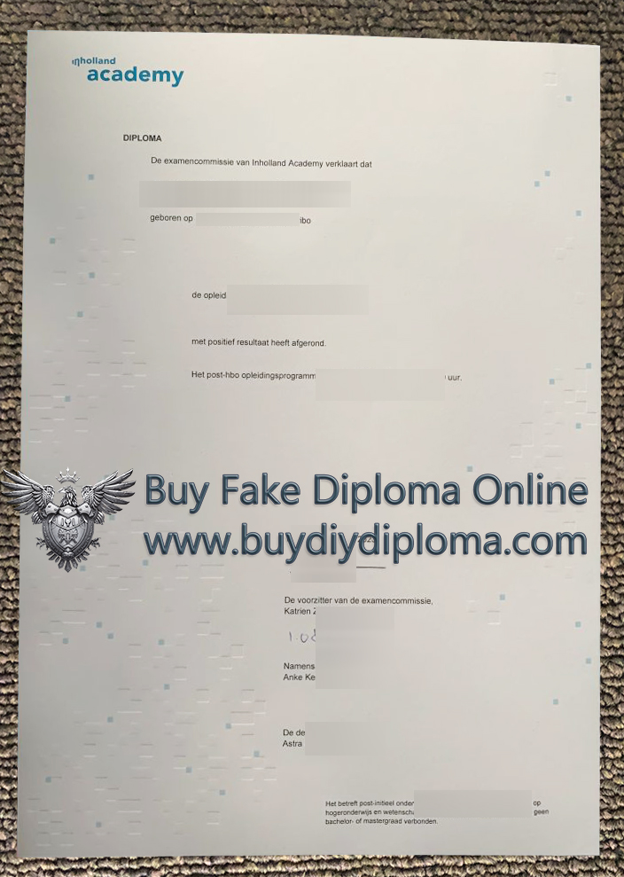 Hogeschool Inholland Credentials