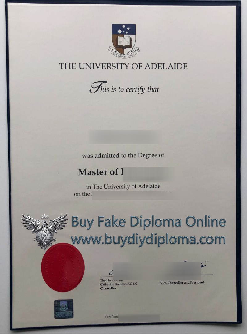 University Of Adelaide Credentials