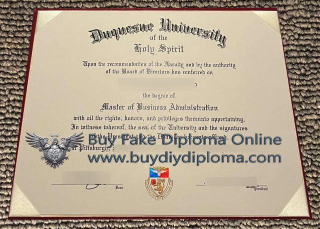 Duquesne University Credentials