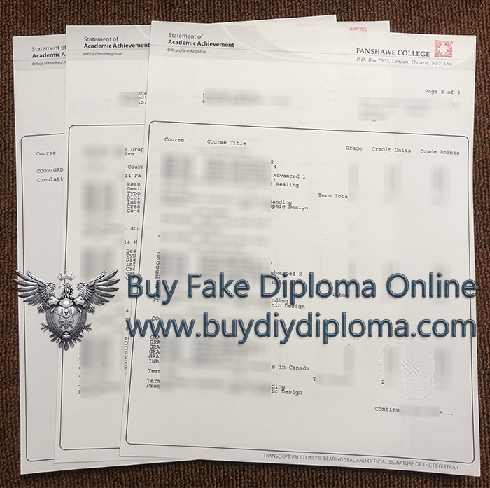 Fanshawe College Academic record