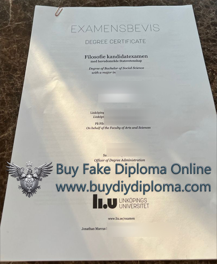 Linköpings universitet Credentials