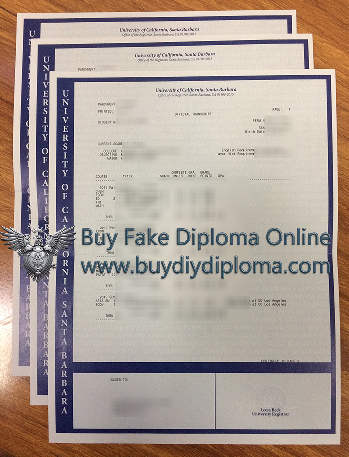 UCSB Academic record UCSB Academic record