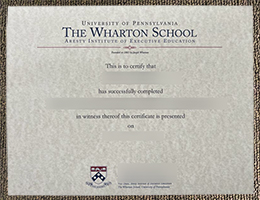 Wharton School Credentials