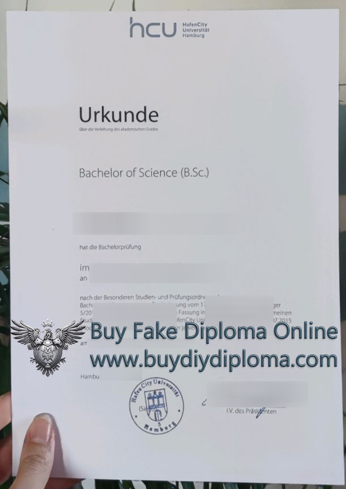 HafenCity Universität Hamburg Urkunde