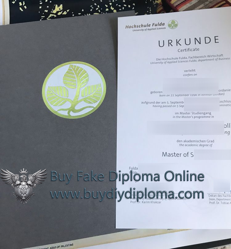 Hochschule Fulda Urkunde Hochschule Fulda Urkunde