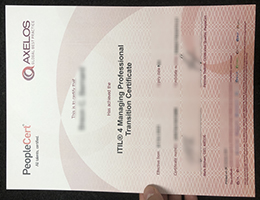 ITIL® 4 Managing Professional Transition Credentials sample