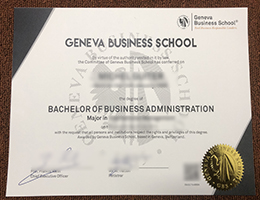 Geneva Business School BBA Qualification Credentials