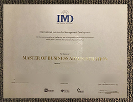 IMD MBA Qualification Credentials