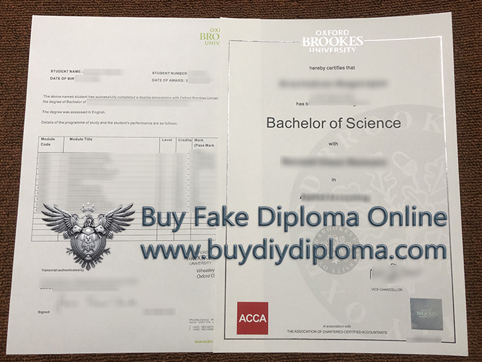 Oxford Brookes University Credentials and Academic record